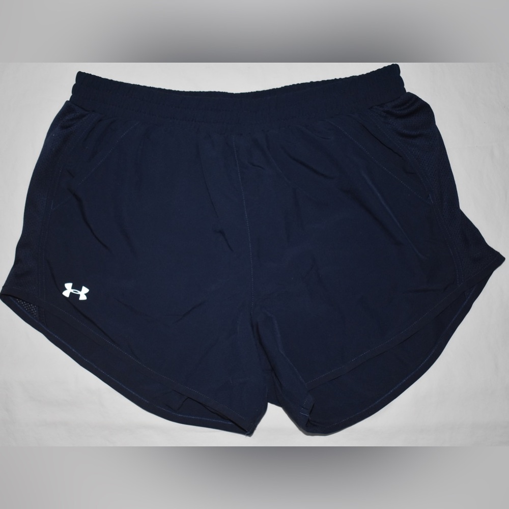 Medium Under Armour shorts in navy.